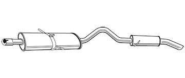 Zadní tlumič výfuku WALKER 22510