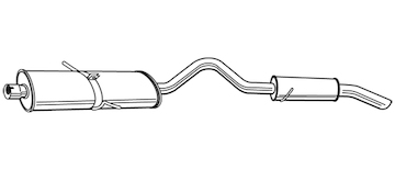 Zadní tlumič výfuku WALKER 22513
