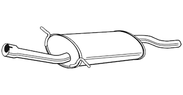 Střední tlumič výfuku WALKER 22527