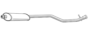 Střední tlumič výfuku WALKER 22535
