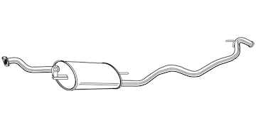 Zadní tlumič výfuku WALKER 22537