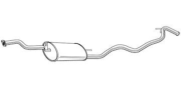 Zadní tlumič výfuku WALKER 22538