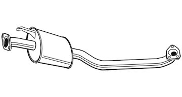 Střední tlumič výfuku WALKER 22540