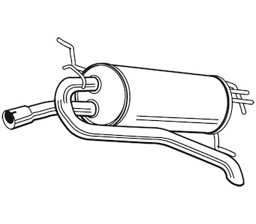 Zadní tlumič výfuku WALKER 22542