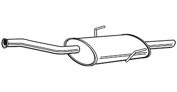 Střední tlumič výfuku WALKER 22545