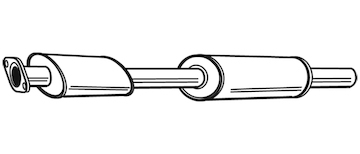 Střední tlumič výfuku WALKER 22549