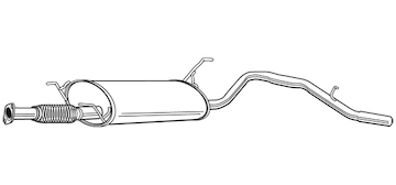 Zadní tlumič výfuku WALKER 22558