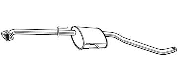 Střední tlumič výfuku WALKER 22566