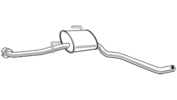Střední tlumič výfuku WALKER 22571