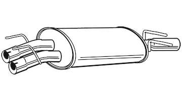 Zadní tlumič výfuku WALKER 22573