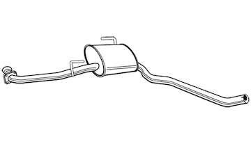 Střední tlumič výfuku WALKER 22575