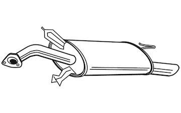 Zadní tlumič výfuku WALKER 22577