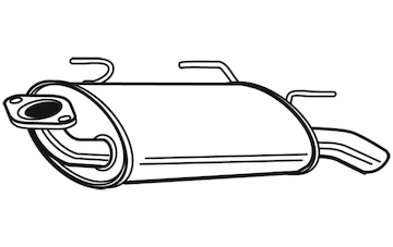 Zadní tlumič výfuku WALKER 22582