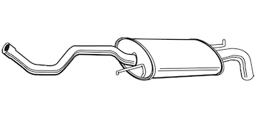 Zadní tlumič výfuku WALKER 22584