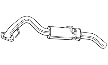 Zadní tlumič výfuku WALKER 22587