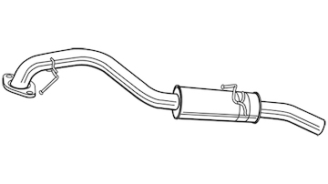 Zadní tlumič výfuku WALKER 22589