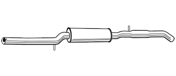 Střední tlumič výfuku WALKER 22591