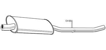 Střední tlumič výfuku WALKER 22593