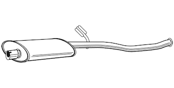 Střední tlumič výfuku WALKER 22599
