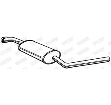 Stredni tlumic vyfuku WALKER 22601