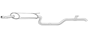 Zadní tlumič výfuku WALKER 22614