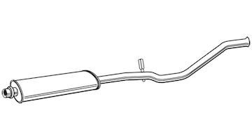 Střední tlumič výfuku WALKER 22618