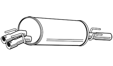 Zadní tlumič výfuku WALKER 22621