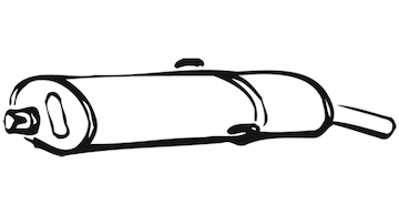 Zadní tlumič výfuku WALKER 22623