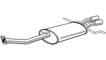 Zadní tlumič výfuku WALKER 22626