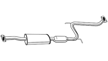 Střední tlumič výfuku WALKER 22638