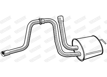 Stredni tlumic vyfuku WALKER 22640