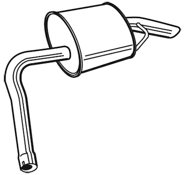 Zadní tlumič výfuku WALKER 22641
