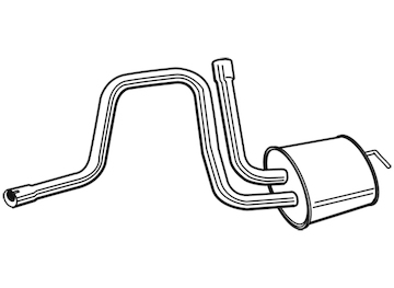 Střední tlumič výfuku WALKER 22642