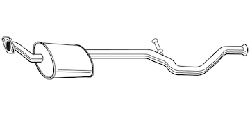 Střední tlumič výfuku WALKER 22644