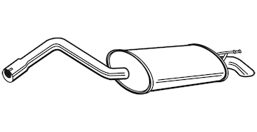 Zadní tlumič výfuku WALKER 22647