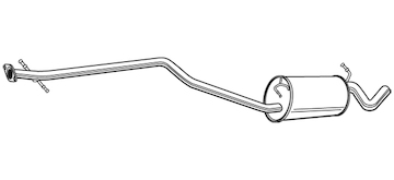 Střední tlumič výfuku WALKER 22656