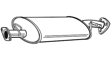 Střední tlumič výfuku WALKER 22658