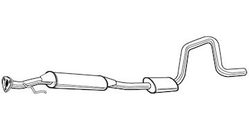 Střední tlumič výfuku WALKER 22662