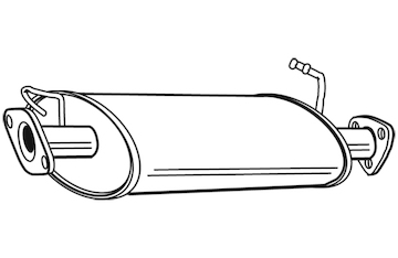 Střední tlumič výfuku WALKER 22671