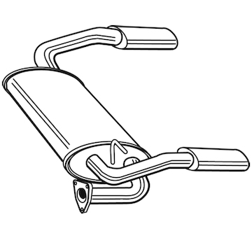 Zadní tlumič výfuku WALKER 22676