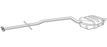 Zadní tlumič výfuku WALKER 22684