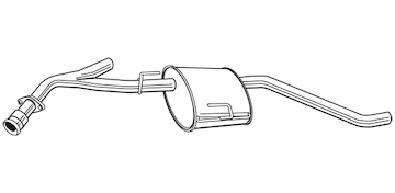 Střední tlumič výfuku WALKER 22689
