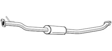 Střední tlumič výfuku WALKER 22697