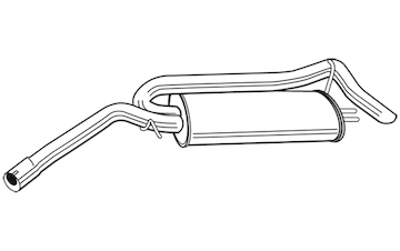 Zadní tlumič výfuku WALKER 22701