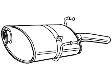 Zadní tlumič výfuku WALKER 22703