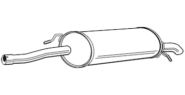 Zadní tlumič výfuku WALKER 22716