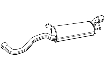 Zadní tlumič výfuku WALKER 22720