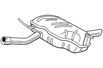 Zadní tlumič výfuku WALKER 22723