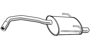 Zadní tlumič výfuku WALKER 22725