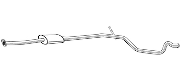 Střední tlumič výfuku WALKER 22733